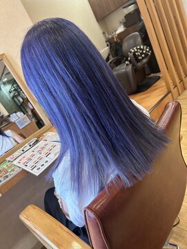 ヘアーコレット(hair Colet) ラピスラズリブルーパープル