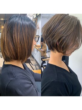 バンプ ギンザ(BUMP GINZA) 30代/40代/50代・絶壁解消×くびれショートボブ【浅野】