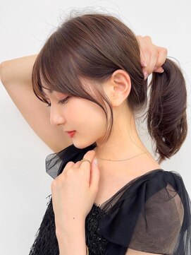 アフロートリノ(AFLOAT Leino) 結んでも可愛い顔まわり　前髪カット　韓国風　銀座美容室#