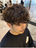 メンズマッシュ波ウェーブパーマ スパイラルパーマメンズカット