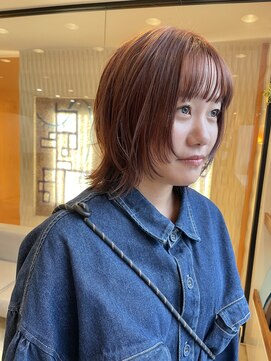 レクタ(recta) ピンクブラウン マッシュウルフ