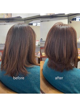 カミケン 方木田店(kamiken.) くびれレイヤー大人上品トップふんわり小顔【カミケン方木田店】