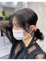 ロンドアヴァントゥス 池袋(Lond aventus)&nbsp;韓国レイヤー/韓国風/ボブ/髪質改善/黒髪/ブリーチなし〔池袋〕