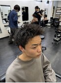 スパイキーショート×ツイストスパイラルパーマ【町田/men's】