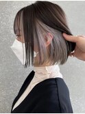 韓国前髪顔周り×切りっぱなしボブ【心斎橋/髪質改善】