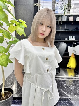 チュダック(ChuDuck) 韓国風《ミルクティー》ハイトーン/ケアブリーチ/ダブルカラー