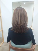 レイ 津田沼(Lei) ボブ/前髪/こなれミディ/オリーブベージュ/ウェーブパーマ/韓国