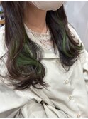 イヤリングカラー×グリーン