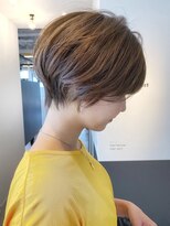 ワン バイ ジエクト(One by The Ect)&nbsp;【似合わせ】小顔/フェザーショート/アプリコットオレンジ