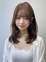 エトラ 渋谷店(etora) 小顔 前髪 レイヤーカット デザインカラー 暗めカラー"