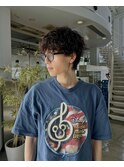 波巻きパーマ／マッシュウルフ／縦落ちパーマ