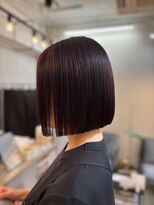 ジエクト ヴィシア(The Ect VIXIA)&nbsp;タッセルボブ　髪質改善ストレート　重めボブ　大人ボブ