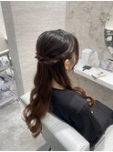 ハーフアップ/お呼ばれヘア/キレイめヘア