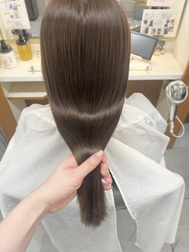 ネオリーブカフ 鶴ヶ峰店(Neolive caff) ブリーチなしダブルカラー×ミルクティーベージュ