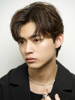 ルーシー 渋谷(LUCEY)&nbsp;センターパートフェザーパーマシャドウパーマメンズパーマ