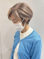 ジエクトアイロ 江坂駅前&nbsp;似合わせショートボブ/フェザーショート/細めハイライト