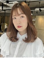 ティア(Tia.)&nbsp;縮毛矯正/髪質改善トリートメント/ミディアムヘア/グレージュ