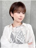 ナチュラルショート/ショートボブ/顔周り/立川/20代30代40代50代