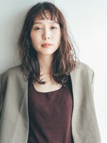 小顔/ネビージュ/ボブルフ/黒髪/ワンレン/銀座