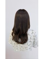 ヘアープロデュース ラピセット 松山(Lapset)&nbsp;大人美人ショコラブラウンヘルシースタイルふんわりカール小顔