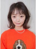 大人可愛い韓国風外ハネショート20代30代くびれ巻き