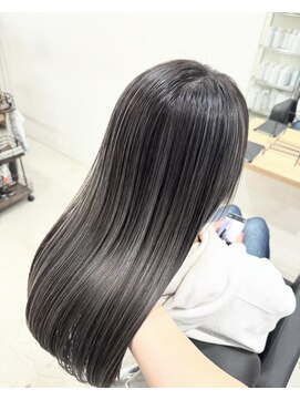 アンダーバーホワイト 阪神西宮店(_WHITE) 髪質改善トリートメント　外国人風ハイライトカラー