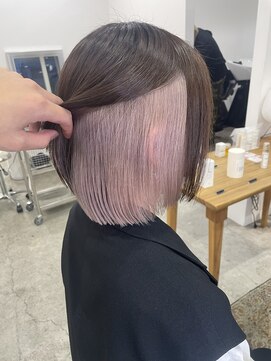 クラン バイ ナチュラル(clan by Natural) インナーカラー/ピンクベージュ/ホワイトベージュ @seiji_1027_