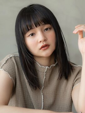 エースハバナ 渋谷(1 HAVANA) 大人かわいい/20代30代/バングカット/ダークアッシュ