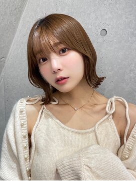 サンド 池袋 2nd(sand) 顔周りレイヤーカット小顔ボブルフ/ブリーチなし透明感カラー