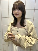 ロンドルーチェ 心斎橋(Lond luce)&nbsp;ダークアッシュ/ミディアムレイヤーカット［髪質改善/縮毛矯正］