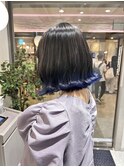 ボブ×エンドカラーネイビー