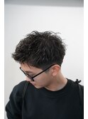 アップバングピンパーマ