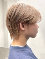 オリーブベージュメンズミルクティーベージュシースルーマッシュ