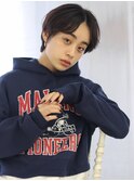20代30代40代◇前髪なしくせ毛ショート