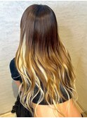 ロングレイヤー/バレイヤージュ