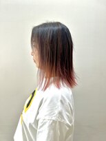 ヘアーライズ 池袋東口店(hair RISE)&nbsp;エアータッチバレイヤージュ控えめブリーチピンクベージュ