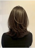 暗めカラー/グランマッシュ[レイヤーカット/髪質改善/銀座]