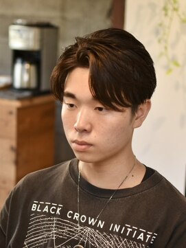 リム メンズヘア(LIM men's hair) 6:4分けリバースセンターパート【メンズカット/倉敷/中島】