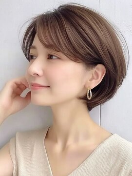 アビリタ(abilita) 大人ボブ 美人ショート くびれヘア 丸みボブ ベージュ 30代40代