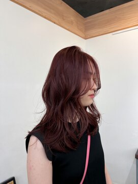 オルセン(OLSEN) チェリー/レッド/赤系/暖色/レイヤー/ブリーチなしダブルカラー