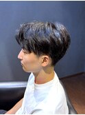 ビジネスツーブロックショート 刈り上げセンターパート