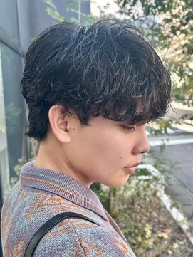 アノ 別府店(Ano.) 大分シャドウパーマメンズマッシュ波巻きパーマツイストパーマ