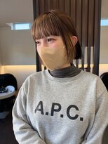 ヘアーメイク グレース 本店(HAIR MAKE GRACE)&nbsp;ぱつんとボブ×インナーカラー