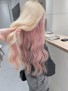 メルトトウキョウ(melt.tokyo) インナーカラー/トリートメント/デザインカラー/ペールピンク