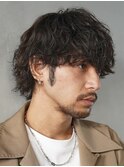 大阪梅田ツイストスパイラルパーマ波巻きパーマメンズマッシュ◆