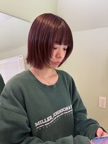 ワッツユアヘアストーリー(What’s your hair story)&nbsp;レイヤーボブ/ウォームブラウン/外はねボブ/ブリーチなしカラー