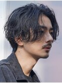 大阪梅田ニュアンスパーマシャドウパーマセンターパートゆるめ◆