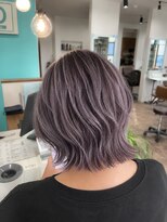 ヘアーディア みどり店(Hair...DiA)&nbsp;レイヤーボブ、パープルアッシュ