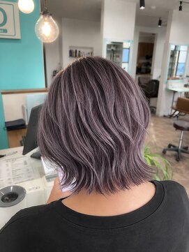 ヘアーディア みどり店(Hair...DiA) レイヤーボブ、パープルアッシュ