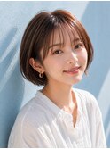 20代30代40代絶壁解消ひし形小顔前下がりショートボブ【越谷】